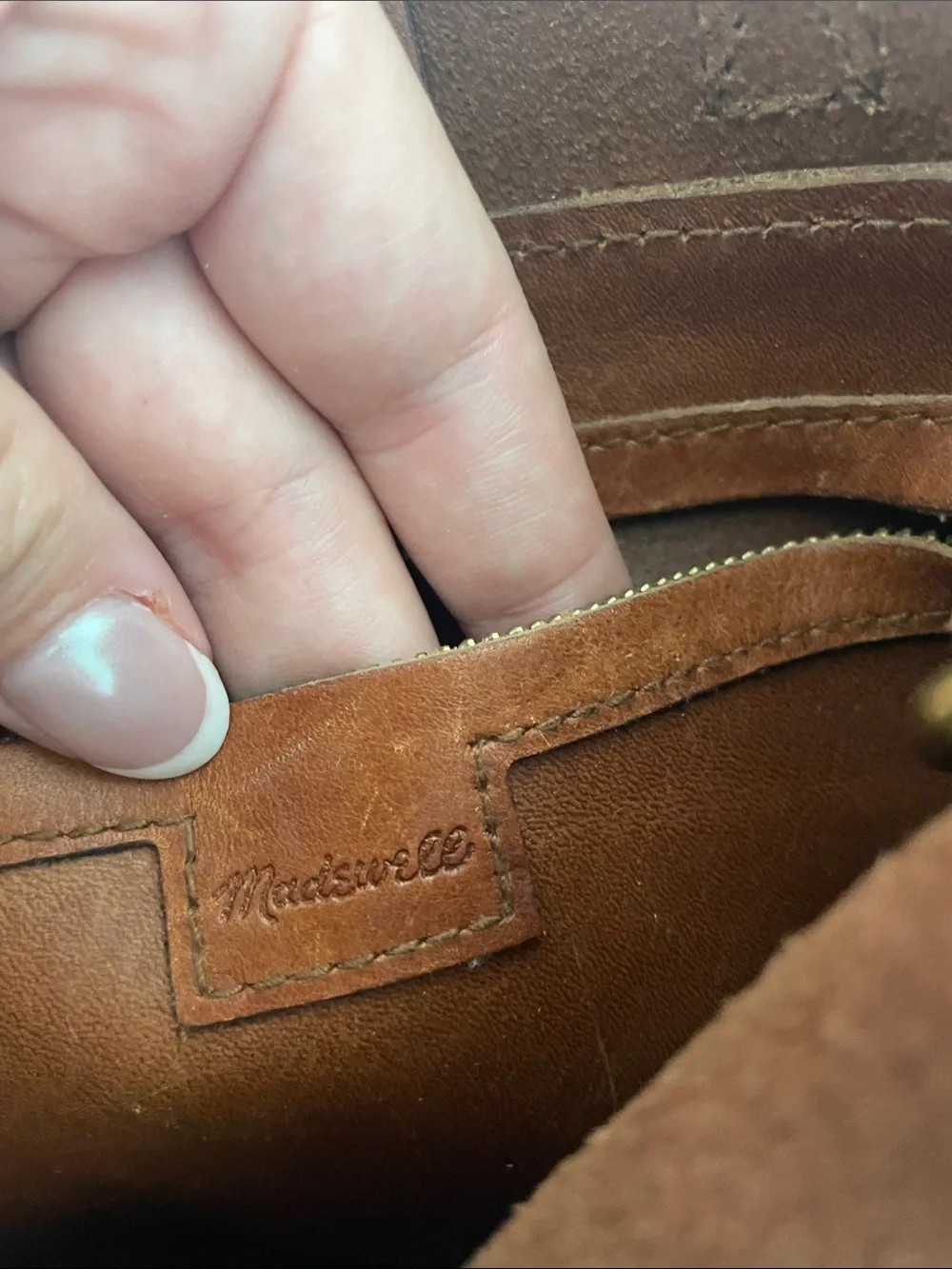 Madewell Mini Tote Classic Brown Leather